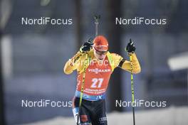 05.12.2020, Kontiolahti, Finland (FIN): Roman Rees (GER) -  IBU World Cup Biathlon, pursuit men, Kontiolahti (FIN). www.nordicfocus.com. © Manzoni/NordicFocus. Every downloaded picture is fee-liable.