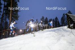 06.12.2020, Kontiolahti, Finland (FIN): Tomas Krupcik (CZE), Jeremy Finello (SUI), Felix Leitner (AUT), Eduard Latypov (RUS), (l-r) -  IBU World Cup Biathlon, relay men, Kontiolahti (FIN). www.nordicfocus.com. © Manzoni/NordicFocus. Every downloaded picture is fee-liable.