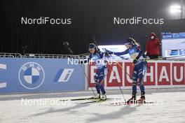 05.12.2020, Kontiolahti, Finland (FIN): Federica Sanfilippo (ITA), Dorothea Wierer (ITA), (l-r) -  IBU World Cup Biathlon, relay women, Kontiolahti (FIN). www.nordicfocus.com. © Manzoni/NordicFocus. Every downloaded picture is fee-liable.