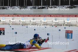03.12.2020, Kontiolahti, Finland (FIN): Event Feature: undefined athlete competes at the shooting range -  IBU World Cup Biathlon, sprint men, Kontiolahti (FIN). www.nordicfocus.com. © Manzoni/NordicFocus. Every downloaded picture is fee-liable.