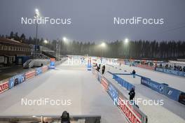 02.12.2020, Kontiolahti, Finland (FIN): Event Feature: overview over the finish of the venue - IBU World Cup Biathlon, training, Kontiolahti (FIN). www.nordicfocus.com. © Manzoni/NordicFocus. Every downloaded picture is fee-liable.