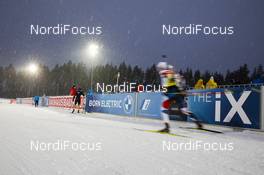 02.12.2020, Kontiolahti, Finland (FIN): Industry Feature: undefined skier passes a BMW banner -  IBU World Cup Biathlon, training, Kontiolahti (FIN). www.nordicfocus.com. © Manzoni/NordicFocus. Every downloaded picture is fee-liable.