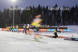02.12.2020, Kontiolahti, Finland (FIN): Industry Feature: undefined athletes compete at the shooting range in front of Viessmann and DKB banners -  IBU World Cup Biathlon, training, Kontiolahti (FIN). www.nordicfocus.com. © Manzoni/NordicFocus. Every downloaded picture is fee-liable.
