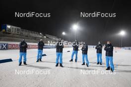02.12.2020, Kontiolahti, Finland (FIN): Hillar Zahkna (EST), Matej Kordez (SLO), Vasiliy Zhizhin (RUS), Janis Berzins (LAT), Radovan Simocko (SVK), Martin Stricker (ITA), Borut Nunar (SLO) -  IBU World Cup Biathlon, training, Kontiolahti (FIN). www.nordicfocus.com. © Manzoni/NordicFocus. Every downloaded picture is fee-liable.