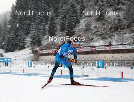 12.12.2020, Hochfilzen, Austria (AUT): Fabien Claude (FRA) -  IBU World Cup Biathlon, pursuit men, Hochfilzen (AUT). www.nordicfocus.com. © Manzoni/NordicFocus. Every downloaded picture is fee-liable.