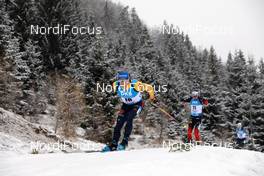 12.12.2020, Hochfilzen, Austria (AUT): Erik Lesser (GER), Tarjei Boe (NOR), Felix Leitner (AUT), (l-r) -  IBU World Cup Biathlon, pursuit men, Hochfilzen (AUT). www.nordicfocus.com. © Manzoni/NordicFocus. Every downloaded picture is fee-liable.