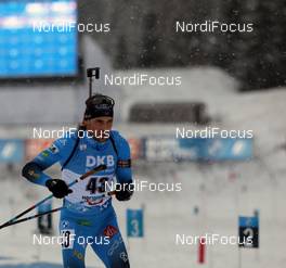 12.12.2020, Hochfilzen, Austria (AUT): Simon Desthieux (FRA) -  IBU World Cup Biathlon, pursuit men, Hochfilzen (AUT). www.nordicfocus.com. © Manzoni/NordicFocus. Every downloaded picture is fee-liable.