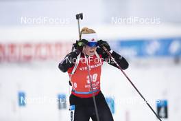 13.12.2020, Hochfilzen, Austria (AUT): Sarah Beaudry (CAN) -  IBU World Cup Biathlon, pursuit women, Hochfilzen (AUT). www.nordicfocus.com. © Manzoni/NordicFocus. Every downloaded picture is fee-liable.