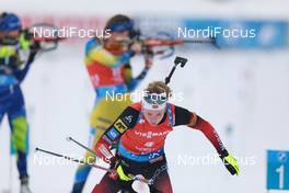 13.12.2020, Hochfilzen, Austria (AUT): Marte Olsbu Roeiseland (NOR) -  IBU World Cup Biathlon, pursuit women, Hochfilzen (AUT). www.nordicfocus.com. © Manzoni/NordicFocus. Every downloaded picture is fee-liable.