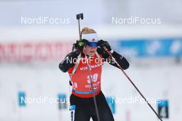 13.12.2020, Hochfilzen, Austria (AUT): Sarah Beaudry (CAN) -  IBU World Cup Biathlon, pursuit women, Hochfilzen (AUT). www.nordicfocus.com. © Manzoni/NordicFocus. Every downloaded picture is fee-liable.