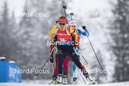 13.12.2020, Hochfilzen, Austria (AUT): Janina Hettich (GER) -  IBU World Cup Biathlon, pursuit women, Hochfilzen (AUT). www.nordicfocus.com. © Manzoni/NordicFocus. Every downloaded picture is fee-liable.