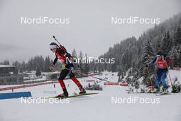 13.12.2020, Hochfilzen, Austria (AUT): Emma Lunder (CAN), Irene Cadurisch (SUI), (l-r) -  IBU World Cup Biathlon, pursuit women, Hochfilzen (AUT). www.nordicfocus.com. © Manzoni/NordicFocus. Every downloaded picture is fee-liable.