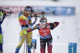 13.12.2020, Hochfilzen, Austria (AUT): Marte Olsbu Roeiseland (NOR) -  IBU World Cup Biathlon, pursuit women, Hochfilzen (AUT). www.nordicfocus.com. © Manzoni/NordicFocus. Every downloaded picture is fee-liable.