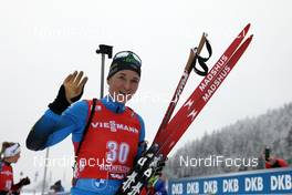 13.12.2020, Hochfilzen, Austria (AUT): Anais Bescond (FRA) -  IBU World Cup Biathlon, pursuit women, Hochfilzen (AUT). www.nordicfocus.com. © Manzoni/NordicFocus. Every downloaded picture is fee-liable.