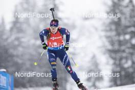 13.12.2020, Hochfilzen, Austria (AUT): Dorothea Wierer (ITA) -  IBU World Cup Biathlon, pursuit women, Hochfilzen (AUT). www.nordicfocus.com. © Manzoni/NordicFocus. Every downloaded picture is fee-liable.