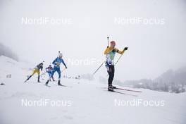 13.12.2020, Hochfilzen, Austria (AUT): Roman Rees (GER), Tero Seppala (FIN), (l-r) -  IBU World Cup Biathlon, relay men, Hochfilzen (AUT). www.nordicfocus.com. © Manzoni/NordicFocus. Every downloaded picture is fee-liable.