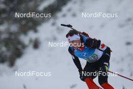 13.12.2020, Hochfilzen, Austria (AUT): Scott Gow (CAN) -  IBU World Cup Biathlon, relay men, Hochfilzen (AUT). www.nordicfocus.com. © Manzoni/NordicFocus. Every downloaded picture is fee-liable.