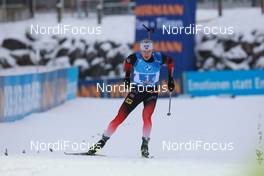 13.12.2020, Hochfilzen, Austria (AUT): Johannes Thingnes Boe (NOR) -  IBU World Cup Biathlon, relay men, Hochfilzen (AUT). www.nordicfocus.com. © Manzoni/NordicFocus. Every downloaded picture is fee-liable.