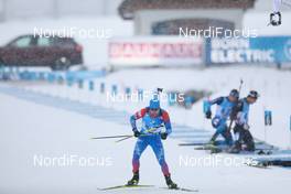 13.12.2020, Hochfilzen, Austria (AUT): Alexander Loginov (RUS) -  IBU World Cup Biathlon, relay men, Hochfilzen (AUT). www.nordicfocus.com. © Manzoni/NordicFocus. Every downloaded picture is fee-liable.