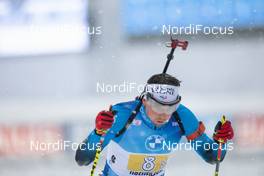 13.12.2020, Hochfilzen, Austria (AUT): Fabien Claude (FRA) -  IBU World Cup Biathlon, relay men, Hochfilzen (AUT). www.nordicfocus.com. © Manzoni/NordicFocus. Every downloaded picture is fee-liable.