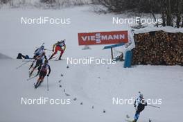 13.12.2020, Hochfilzen, Austria (AUT): Florent Claude (BEL), Tomas Mikyska (CZE), Andrejs Rastorgujevs (LAT), (l-r) -  IBU World Cup Biathlon, relay men, Hochfilzen (AUT). www.nordicfocus.com. © Manzoni/NordicFocus. Every downloaded picture is fee-liable.