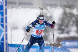 13.12.2020, Hochfilzen, Austria (AUT): Sebastian Stalder (SUI) -  IBU World Cup Biathlon, relay men, Hochfilzen (AUT). www.nordicfocus.com. © Manzoni/NordicFocus. Every downloaded picture is fee-liable.