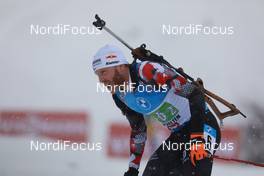 13.12.2020, Hochfilzen, Austria (AUT): Simon Eder (AUT) -  IBU World Cup Biathlon, relay men, Hochfilzen (AUT). www.nordicfocus.com. © Manzoni/NordicFocus. Every downloaded picture is fee-liable.