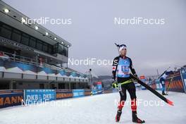 13.12.2020, Hochfilzen, Austria (AUT): Christian Gow (CAN) -  IBU World Cup Biathlon, relay men, Hochfilzen (AUT). www.nordicfocus.com. © Manzoni/NordicFocus. Every downloaded picture is fee-liable.