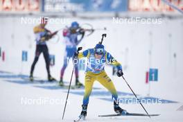 13.12.2020, Hochfilzen, Austria (AUT): Sebastian Samuelsson (SWE) -  IBU World Cup Biathlon, relay men, Hochfilzen (AUT). www.nordicfocus.com. © Manzoni/NordicFocus. Every downloaded picture is fee-liable.