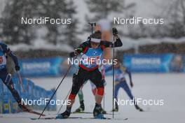 13.12.2020, Hochfilzen, Austria (AUT): Jules Burnotte (CAN) -  IBU World Cup Biathlon, relay men, Hochfilzen (AUT). www.nordicfocus.com. © Manzoni/NordicFocus. Every downloaded picture is fee-liable.