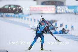 13.12.2020, Hochfilzen, Austria (AUT): Niklas Hartweg (SUI) -  IBU World Cup Biathlon, relay men, Hochfilzen (AUT). www.nordicfocus.com. © Manzoni/NordicFocus. Every downloaded picture is fee-liable.