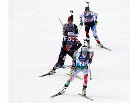 12.12.2020, Hochfilzen, Austria (AUT): Dzinara Alimbekava (BLR), Dunja Zdouc (AUT), Jessica Jislova (CZE), (l-r) -  IBU World Cup Biathlon, relay women, Hochfilzen (AUT). www.nordicfocus.com. © Manzoni/NordicFocus. Every downloaded picture is fee-liable.
