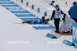 12.12.2020, Hochfilzen, Austria (AUT): Anais Bescond (FRA) -  IBU World Cup Biathlon, relay women, Hochfilzen (AUT). www.nordicfocus.com. © Manzoni/NordicFocus. Every downloaded picture is fee-liable.