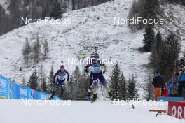 12.12.2020, Hochfilzen, Austria (AUT): Yuliia Dzhima (UKR), Irene Lardschneider (ITA), (l-r) -  IBU World Cup Biathlon, relay women, Hochfilzen (AUT). www.nordicfocus.com. © Manzoni/NordicFocus. Every downloaded picture is fee-liable.