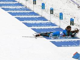 12.12.2020, Hochfilzen, Austria (AUT): Anais Bescond (FRA) -  IBU World Cup Biathlon, relay women, Hochfilzen (AUT). www.nordicfocus.com. © Manzoni/NordicFocus. Every downloaded picture is fee-liable.