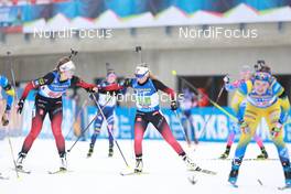 12.12.2020, Hochfilzen, Austria (AUT): Karoline Offigstad Knotten (NOR), Ingrid Landmark Tandrevold (NOR), (l-r) -  IBU World Cup Biathlon, relay women, Hochfilzen (AUT). www.nordicfocus.com. © Manzoni/NordicFocus. Every downloaded picture is fee-liable.