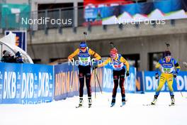 12.12.2020, Hochfilzen, Austria (AUT): Franziska Preuss (GER), Maren Hammerschmidt (GER), (l-r) -  IBU World Cup Biathlon, relay women, Hochfilzen (AUT). www.nordicfocus.com. © Manzoni/NordicFocus. Every downloaded picture is fee-liable.