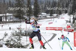 12.12.2020, Hochfilzen, Austria (AUT): Sarah Beaudry (CAN) -  IBU World Cup Biathlon, relay women, Hochfilzen (AUT). www.nordicfocus.com. © Manzoni/NordicFocus. Every downloaded picture is fee-liable.