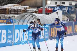 12.12.2020, Hochfilzen, Austria (AUT): Lena Haecki (SUI), Aita Gasparin (SUI), (l-r) -  IBU World Cup Biathlon, relay women, Hochfilzen (AUT). www.nordicfocus.com. © Manzoni/NordicFocus. Every downloaded picture is fee-liable.