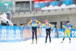 12.12.2020, Hochfilzen, Austria (AUT): Franziska Preuss (GER), Maren Hammerschmidt (GER), (l-r) -  IBU World Cup Biathlon, relay women, Hochfilzen (AUT). www.nordicfocus.com. © Manzoni/NordicFocus. Every downloaded picture is fee-liable.