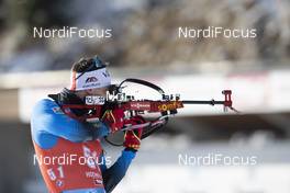 11.12.2020, Hochfilzen, Austria (AUT): Fabien Claude (FRA) -  IBU World Cup Biathlon, sprint men, Hochfilzen (AUT). www.nordicfocus.com. © Manzoni/NordicFocus. Every downloaded picture is fee-liable.
