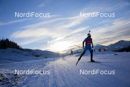 11.12.2020, Hochfilzen, Austria (AUT): Oscar Lombardot (FRA) -  IBU World Cup Biathlon, sprint men, Hochfilzen (AUT). www.nordicfocus.com. © Manzoni/NordicFocus. Every downloaded picture is fee-liable.