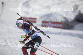 11.12.2020, Hochfilzen, Austria (AUT): Megan Bankes (CAN) -  IBU World Cup Biathlon, sprint women, Hochfilzen (AUT). www.nordicfocus.com. © Manzoni/NordicFocus. Every downloaded picture is fee-liable.