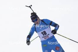 11.12.2020, Hochfilzen, Austria (AUT): Julia Simon (FRA) -  IBU World Cup Biathlon, sprint women, Hochfilzen (AUT). www.nordicfocus.com. © Manzoni/NordicFocus. Every downloaded picture is fee-liable.