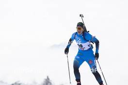 11.12.2020, Hochfilzen, Austria (AUT): Anais Bescond (FRA) -  IBU World Cup Biathlon, sprint women, Hochfilzen (AUT). www.nordicfocus.com. © Manzoni/NordicFocus. Every downloaded picture is fee-liable.