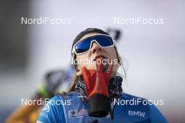 11.12.2020, Hochfilzen, Austria (AUT): Caroline Colombo (FRA) -  IBU World Cup Biathlon, sprint women, Hochfilzen (AUT). www.nordicfocus.com. © Manzoni/NordicFocus. Every downloaded picture is fee-liable.