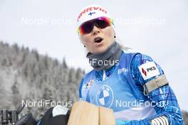 11.12.2020, Hochfilzen, Austria (AUT): Mari Eder (FIN) -  IBU World Cup Biathlon, sprint women, Hochfilzen (AUT). www.nordicfocus.com. © Manzoni/NordicFocus. Every downloaded picture is fee-liable.