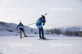 11.12.2020, Hochfilzen, Austria (AUT): Julia Simon (FRA) -  IBU World Cup Biathlon, sprint women, Hochfilzen (AUT). www.nordicfocus.com. © Manzoni/NordicFocus. Every downloaded picture is fee-liable.