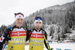 10.12.2020, Hochfilzen, Austria (AUT): Scott Gow (CAN), Christian Gow (CAN), (l-r) -  IBU World Cup Biathlon, training, Hochfilzen (AUT). www.nordicfocus.com. © Manzoni/NordicFocus. Every downloaded picture is fee-liable.