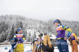 10.12.2020, Hochfilzen, Austria (AUT): Linn Persson (SWE), Elvira Oeberg (SWE), (l-r) -  IBU World Cup Biathlon, training, Hochfilzen (AUT). www.nordicfocus.com. © Manzoni/NordicFocus. Every downloaded picture is fee-liable.
